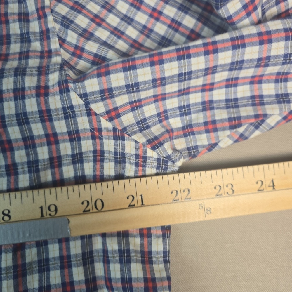 Taylor Stitch Plaid Button-Down Shirt in White, Blue, Pink - Picture 5 of 7